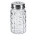 Anchor 1830EU 2 oz Shaker for Salt/Pepper - Metal Lid, Square, Clear