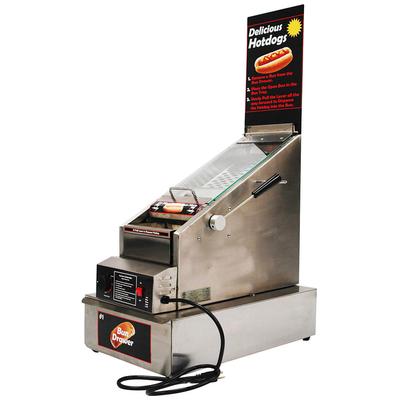 Winco 60024 Hot Dog Cooker/Dispenser w/ (24) Hot Dog & (24) Bun Capacity, 120v, Stainless Steel