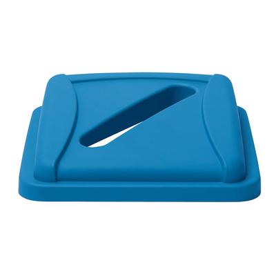Winco PTCSP-23L Paper Recycling Lid for PTCS-23L - Plastic, Blue