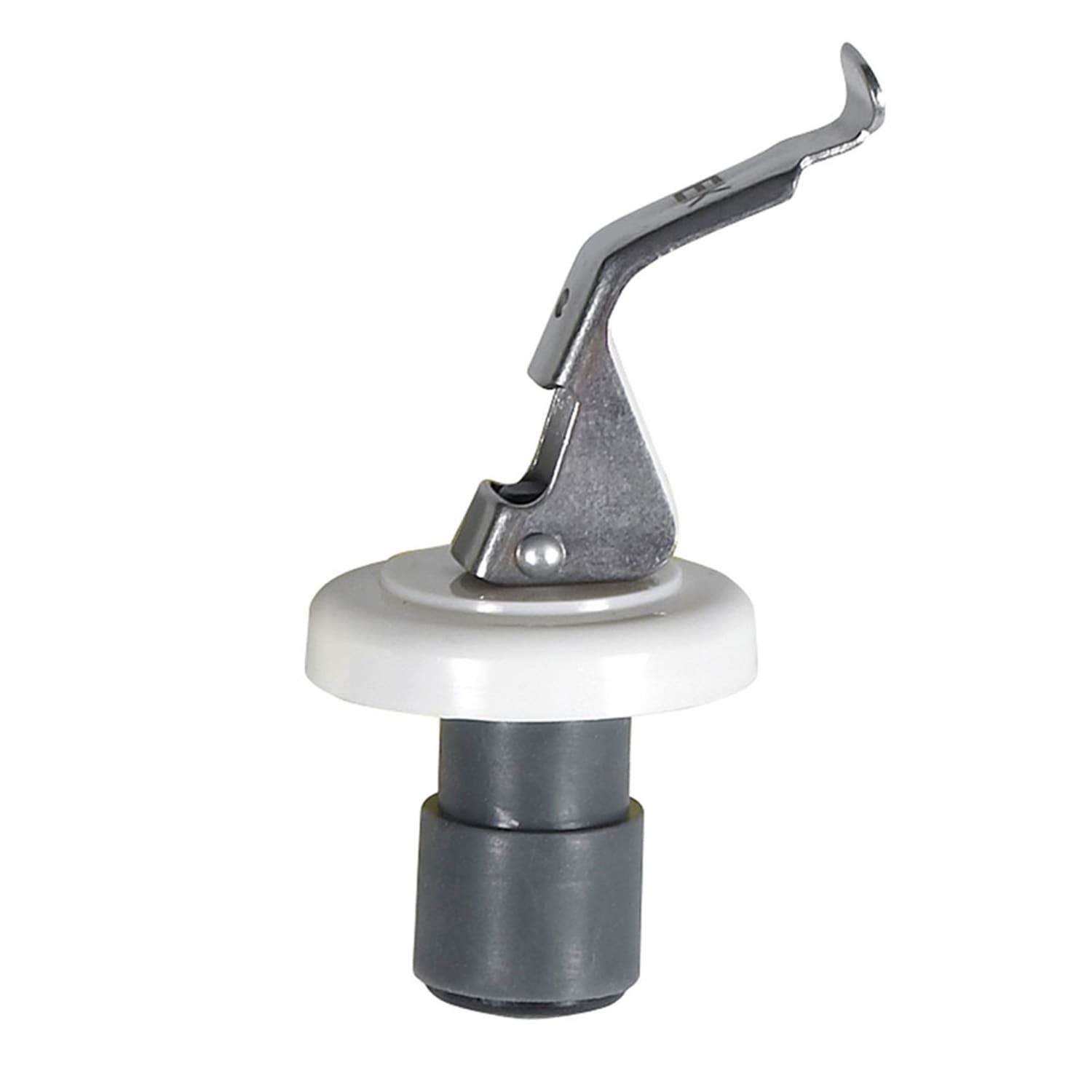 Winco WBS-W Wine Bottle Stopper w/ Thermoplastic Cork & Stainless Clip, White Collar, 1 Dozen