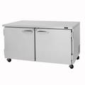 Turbo Air PUR-60-N 60 1/4" W Undercounter Refrigerator w/ (2) Sections & (2) Doors, 115v, Stainless Steel