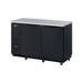 Turbo Air TBB-2SBD-N6 58 3/4" Bar Refrigerator - 2 Swinging Solid Doors, Black, 115v