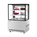 Turbo Air TBP36-54NN-S 35 3/8" Full Service Bakery Display Case w/ Straight Glass - (3) Levels, 115v, Refrigerated Bakery, Silver