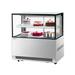 Turbo Air TBP48-46NN-S 47 1/4" Full Service Bakery Display Case w/ Straight Glass - (2) Levels, 115v, Self Cleaning Condenser, Hydrocarbon Refrigerants, Silver