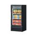 Turbo Air TGF-10SD-N Super Deluxe 25 3/4" 1 Section Display Freezer w/ Swing Door - Bottom Mount Compressor, Black, 115v, Self-Cleaning Condenser