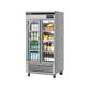 Turbo Air TSR-35GSD-N Super Deluxe 39 1/2" 2 Section Reach In Refrigerator, (2) Left/Right Hinge Glass Doors, 115v, Silver