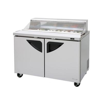 Turbo Air TST-48SD-N-CL 48 1/4" Super Deluxe Sandwich/Salad Prep Table w/ Refrigerated Base, 115v, Stainless Steel