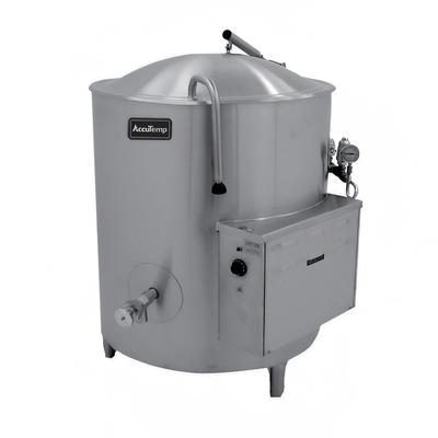 AccuTemp ALLEC-40 208/1 40 gal Steam Kettle - Stationary, 2/3 Jacket, 208v/1ph, Stainless Steel