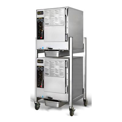 AccuTemp S62083D100DBL 12 Pan Covection Commercial Steamer - Stand, Holding Capability, 208v/3ph