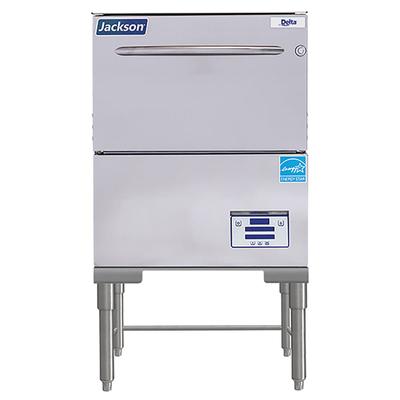 Jackson DELTAHT-E-SEER-T 208/1 Delta High Temp Rack Undercounter Glass Washer w/ 20 Racks/hr Capacity, Built-in Booster, 208v/1ph, Door Type, Tall, Stainless Steel