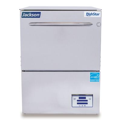 Jackson DISHSTARHT-E-SEER 208/1 DishStar High Temp Rack Undercounter Dishwasher w/ 20 Racks/hr Capacity, Built-in Booster, 208v/1ph, Steam Elimination, Stainless Steel