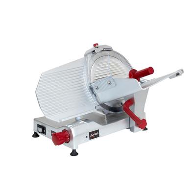 Axis AX-S12 ULTRA Manual Meat Commercial Slicer w/ 12" Blade, Belt Driven, Aluminum, 1/2 hp, Built In Sharpener, 120 V