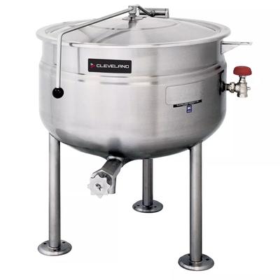 Cleveland KDL125 125 gal Steam Kettle - Stationary, 2/3 Jacket, Direct Steam, 125 Gallon, Stainless Steel