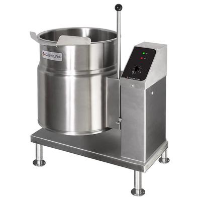 Cleveland KET20T 20 gal Steam Kettle - Manual Tilt, 2/3 Jacket, 208v/3ph, Stainless Steel