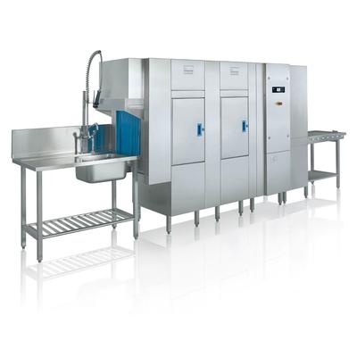 Meiko KA-64 High Temp Conveyor Dishwasher - 355 Racks Per Hour, 208v/3ph, Stainless Steel