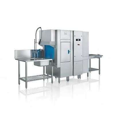 Meiko KA-76 KA Series High Temp Conveyor Dishwasher w/ 243 Racks/hr Capacity, Built-in Booster, 208v/3ph, Stainless Steel