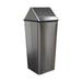 Witt 1411HTSS 21 gal Indoor Decorative Trash Can - Metal, Stainless Steel, 21 Gallon, Silver