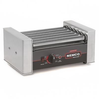 Nemco 8010SX Roll-A-Grill 10 Hot Dog Roller Grill - Flat Top, 120v, Stainless Steel