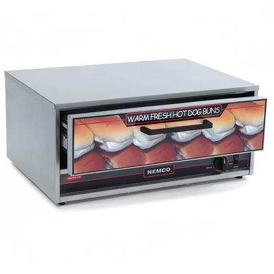 Nemco 8036-BW Humidified Hot Dog Bun Warmer w/ (48) Bun Capacity, 120v, Stainless Steel