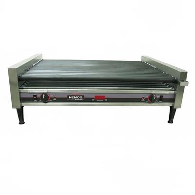 Nemco 8075SXW-RC Roll-A-Grill 75 Hot Dog Roller Grill - Flat Top, 120v, Stainless Steel