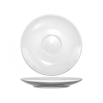 ITI DO-66 6 1/4" Round Dover Cappuccino Saucer - Porcelain, European White