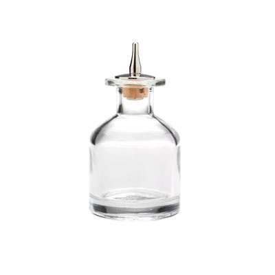 Barfly M37129 4 2/5 oz Bitters Bottle w/ Stainless/ Cork Dasher, Clear