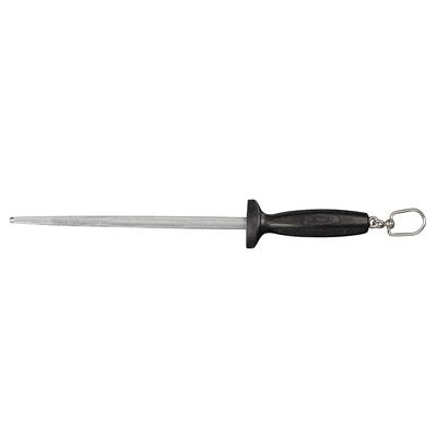 Dexter Russell 10SXL-PCP 10" Coarse Sharpening Steel w/ Polypropylene Handle, Carbon Steel, Black