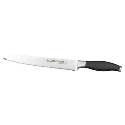 Dexter Russell 30405 8" Bread Slicer w/ Santoprene Handle, 8" Scalloped Blade