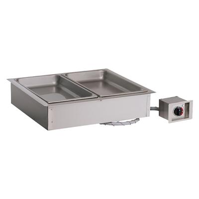 Alto-Shaam 200-HWI/D643 Halo Heat Drop-In Hot Food Well w/ (2) Full Size Pan Capacity, 120v, Stainless Steel