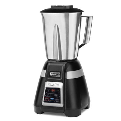 Waring BB340S Blade Countertop Drink Commercial Blender w/ Metal Container, Stainless Steel Jar, 2 Speeds w/ Pulse, Black, 120 V