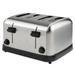 Waring WCT708 Slot Toaster w/ 4 Slice Capacity & 1 3/8"W Product Opening, 120v, Four Wide Slots, 225 Slices/Hr, Chrome