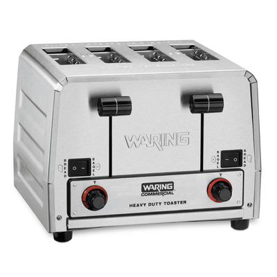 Waring WCT855 Slot Toaster w/ 4 Slice Capacity & 1 1/2"W Product Opening - 240v, Stainless Steel