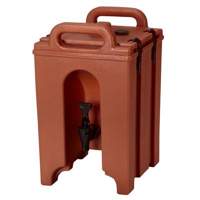 Cambro 100LCD402 1 1/2 gal Camtainer Insulated Beverage Dispenser, Brick Red