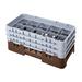 Cambro 10HS638167 Camrack Glass Rack - (3)Extenders, 10 Compartments, Brown, 3 Extenders, Brown/Soft Gray