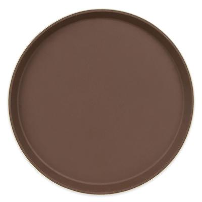 Cambro 1400TL138 13 49/50" Round Treadlite Tray, NonSkid, Fiberglass, Tavern Tan, Non-Skid Surface, Brown