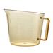 Cambro 200MCH150 2 qt High Heat Measuring Cup - Plastic, Amber, Stay Cool Handle, Yellow