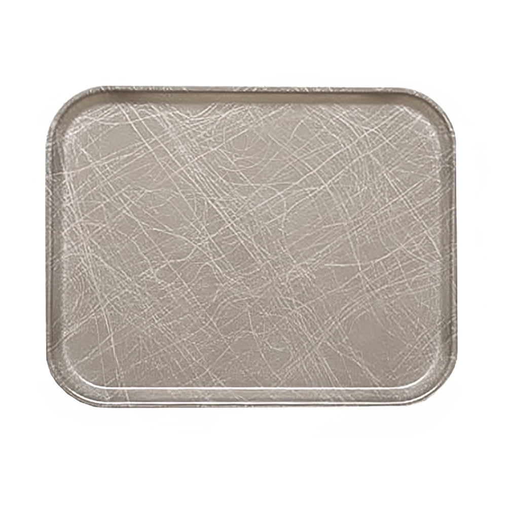 Cambro 810215 Fiberglass Camtray Cafeteria Tray - 9 4/5"L x 8"W, Abstract Gray, 1 Dozen