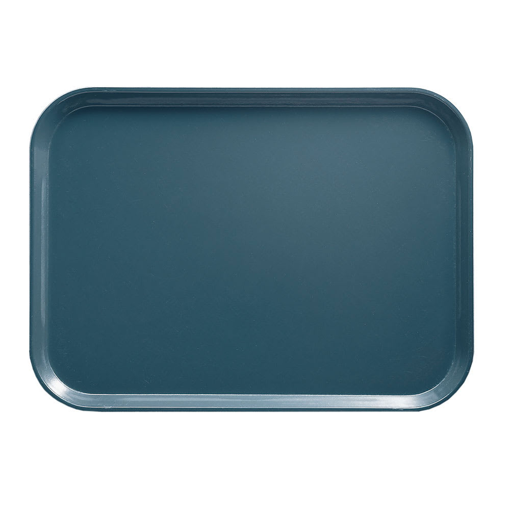 Cambro 810401 Fiberglass Camtray Cafeteria Tray - 9 4/5"L x 8"W, Slate Blue, 1 Dozen