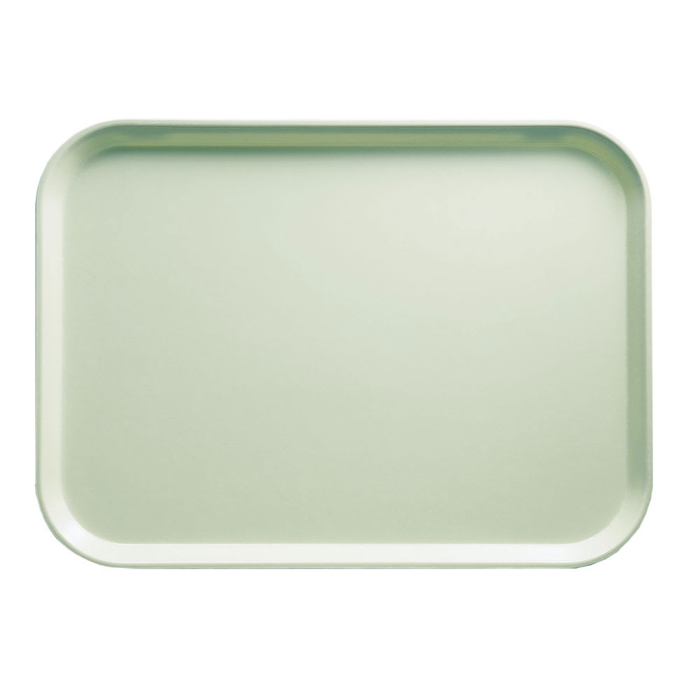 Cambro 810429 Fiberglass Camtray Cafeteria Tray - 9 4/5"L x 8"W, Key Lime, Green, 1 Dozen
