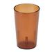 Cambro 950P153 Colorware 9 4/5 oz Amber Textured Plastic Tumbler, Brown