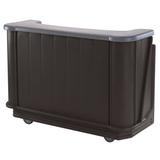 Cambro BAR650PMT420 Cambar 67 1/2" Portable Bar - Post-Mix Drink System, CO2, Black/Granite Gray 110v