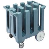 Cambro DC700401 23 1/2" Mobile Dish Caddy w/ (6) Columns - Plastic, Slate Blue