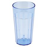 Cambro NT16401 Newport 16 2/5 oz Slate Blue Fluted Plastic Tumbler, 1 Dozen