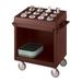 Cambro TDC2029131 38 1/8" Mobile Dish Caddy w/ (1) Shelf - Plastic, Dark Brown