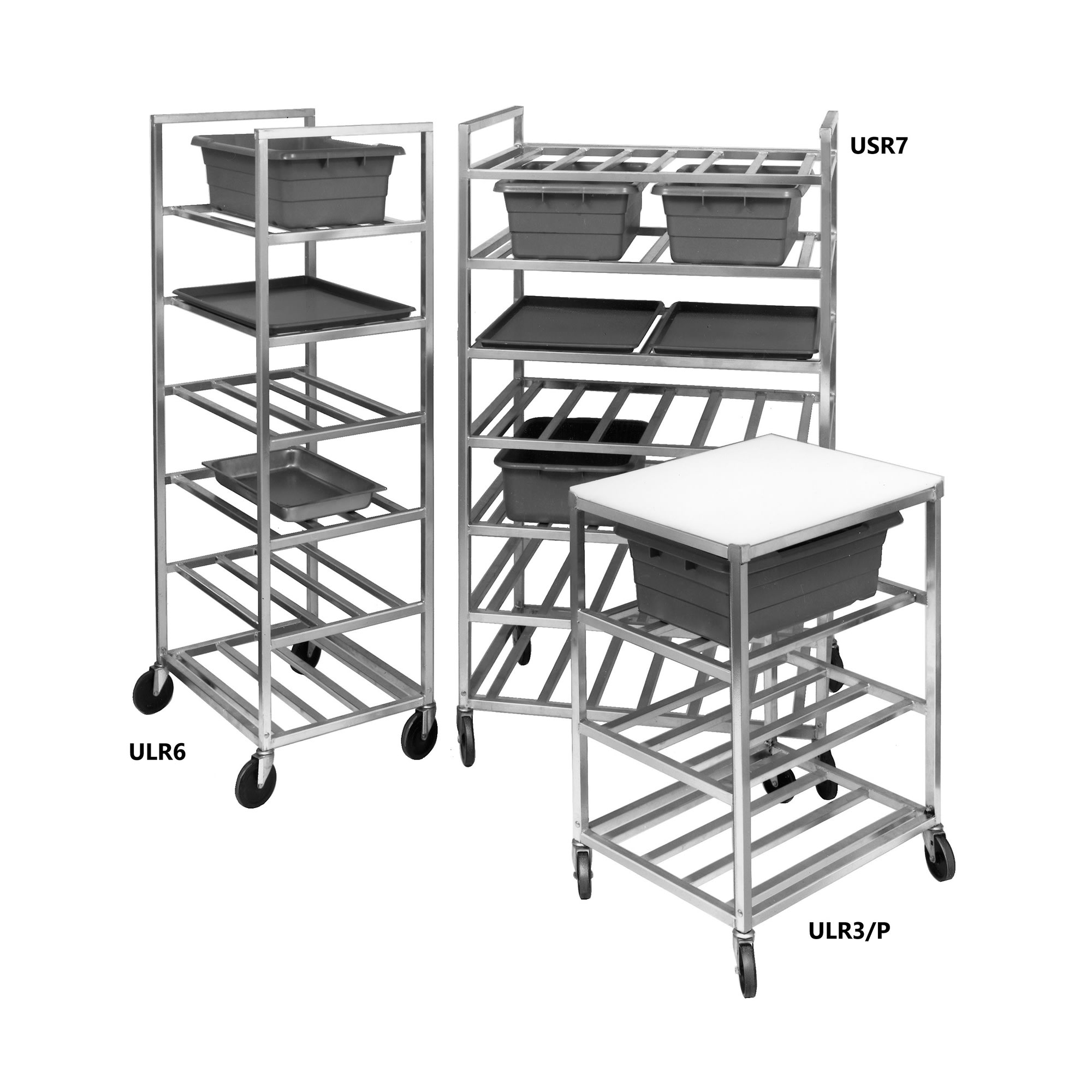 Channel ULR3 Universal Lug Rack w/ 3 Shelf & 9 1/2" Spacing, Aluminum