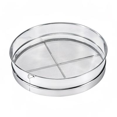 Browne 574142 12" Round Sieve w/ 16 Mesh Wire & 2 Crossbar Reinforcers, Stainless Steel