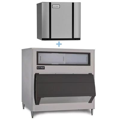 Ice-O-Matic CIM0520FA/B1325-60 561 lb Elevation Series Full Cube Commercial Ice Machine w/ Bin - 1325 lb Storage, Air Cooled, 115v, 1,325-lb. Bin Capacity, Stainless Steel
