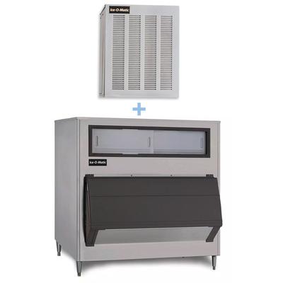 Ice-O-Matic GEM0956A/B1000-48 1053 lb Pearl Ice Nugget Commercial Ice Machine w/ Bin - 1000 lb Storage, Air Cooled, 208-230v, 1053-lb. Production, Stainless Steel