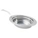 Bon Chef 5404HLSS Laurel Full Size Oval Steam Pan, Stainless, Long Handle, 13 1/8" x 8 7/8" x 2 1/2", Stainless Steel