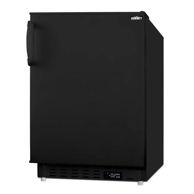 Summit 19 3/4" Undercounter Freezer - Solid Door, Black, 115v, ALFZ37B